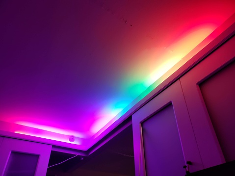 Двухуровневые потолки из гипсокартона с встроенной подсветкой - DigestWIZARD